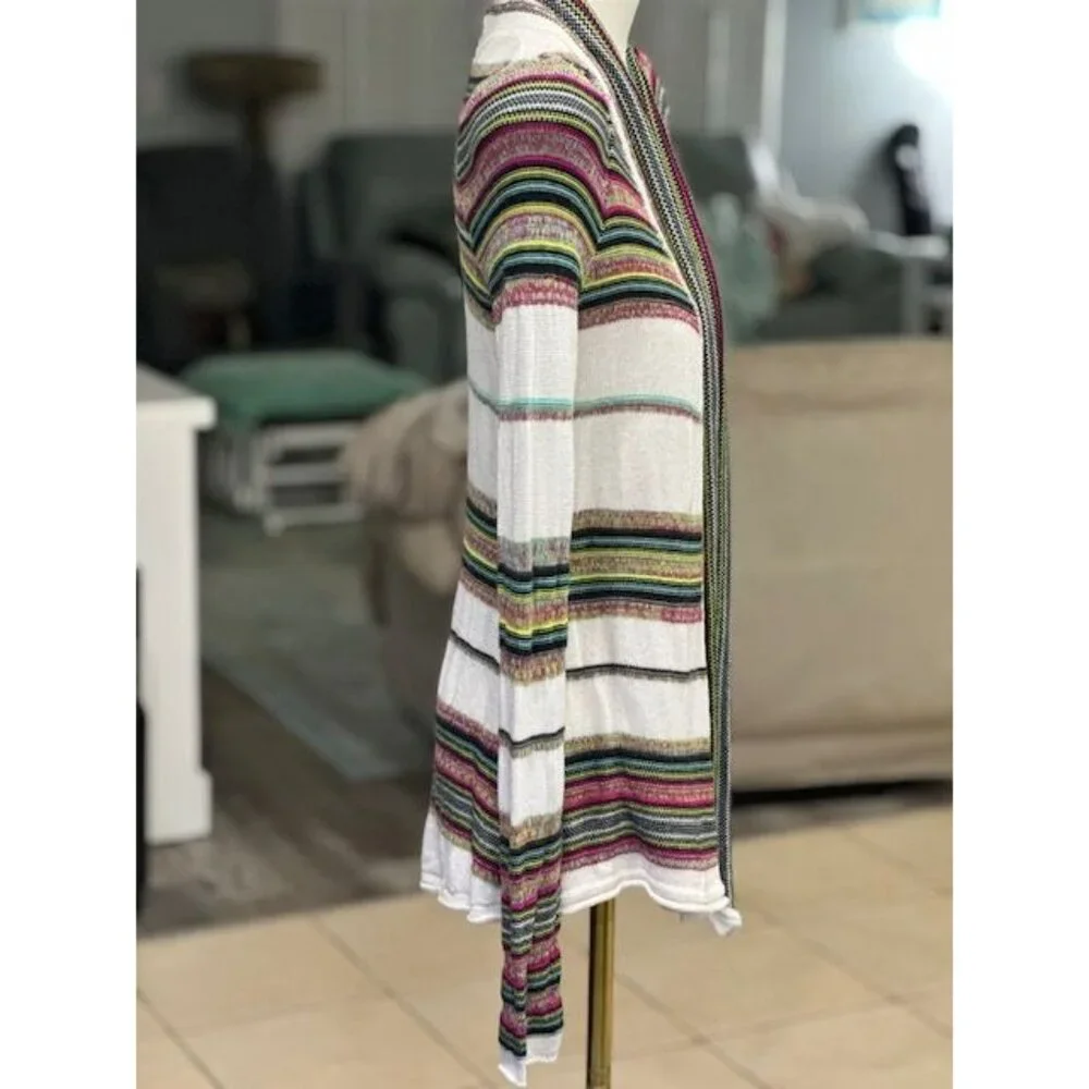 Billabong Boho Ladies Long Sleeve Striped Knit Sweater Size Small - Picture 3 of 5
